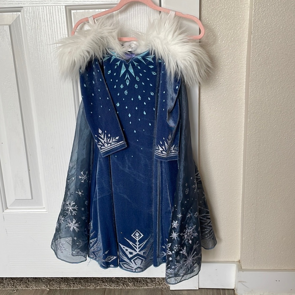 Disney Store Elsa Frozen Velour Dress